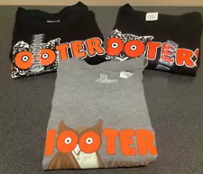 THREE NEW Hooters t-shirts Ginza Japan (L) Hollywood CA (L) Las Vegas (M)