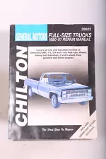 C10 C20 C30 Repair Manual 1987 1986 1985 1984 1983 1982 1981 1980 R/V K10 K30 (For: 1986 Chevrolet K30)