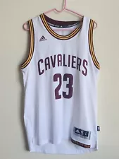 Adidas Lebron James Cleveland Cavaliers Jersey #23 White Size Large All For One