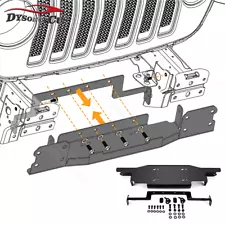 Winch Mount Plate For Wrangler JL w/Rubicon Steel Bumper 2018-19 20 21 22 23 24