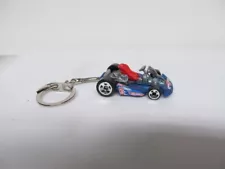 Hot Wheels New - Blue Hot Wheels GO KART - Custom KEY CHAIN