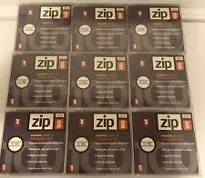 Lot of 9 iOmega Zip Disk 100 100MB Storage Capacity-------MAY BE NEW