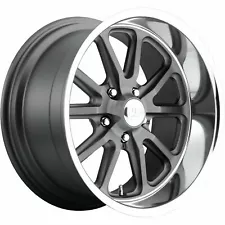 15x7/15x8 US Mags U111 Rambler 5x4.75/5x120.65 1/1 Gun Metal Wheels Rims Set(4)