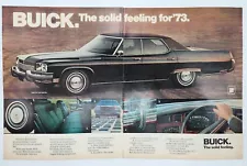 1973 Buick Electra 225 Limited 4 Dr Sedan The Solid Feeling Two Page Print Ad