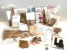 GREAT BUY FOR A LOT OF 18 1:12" SCALE DOLLHOUSE MINIATURE KITS - (K-2)