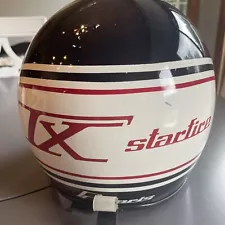 Vintage Polaris TX Star fire Snowmobile Helmet 1976 Rare Large Race 340 440 250