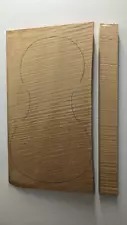 Violin Bosnian maple back one piece tonewood with block for resawing ribs