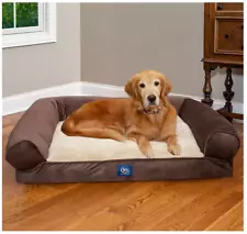 Serta XL Round Bolster Couch Pet Bed, 40"x 30" Choose Your Color *FREE SHIPPING*