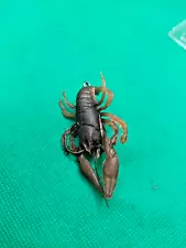 vintage fishing lure Small Rubber Crayfish used for panfish/Bass.