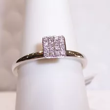 18K ITALIAN DIAMOND DESIGNER RING - ESTATE CLEARANCE CLOSEOUT SALE BUY IT NOW