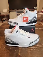 Nike Air Jordan 3 OG White Cement 88 Dunk Contest 2013 Size 9.5 580775-160 NEW