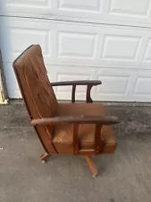 Vintage Mid Century 60s 70s Swivel Rocker Lounge Chair