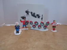 Dept. 56 Snow Village 1991 Wreath's For Sale #54089 4 Pc. Set