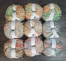 Lot of 9 Balls Lion Brand Yarn Cotton Blend No 5 3.5 Oz 109 yards Each Knitting