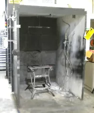 Paint Booth 47 Sq ft with Fire Suppression - Ventilation Fan/Motor, Duct Work, A