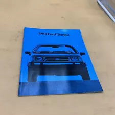 1984 FORD TEMPO GLX GL L DEALER SHOWROOM SALES BROCHURE CATALOG GUIDE BOOKLET