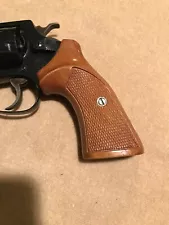 Wood Herrett Style Grips for Smith and Wesson J Frame Square Butt