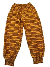 Lapogee India African Print Elastic Cuffs/waist Pants XL X-LARGE