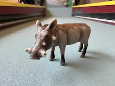 Schleich WARTHOG Wild Pig Male Boar Retired 2009 Figure Domestic Wildlife Toy