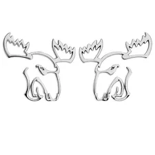 Ram Cummins Hell Moose Emblem Set - Chrome Mopar Dodge Hellcat 3500 Diesel