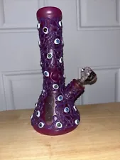 hookah water pipe eye bong glass 10 inch with bowl