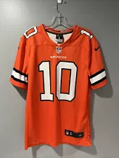 Nike DriFit Denver Broncos #10 Emmanuel Sanders COLOR RUSH NFL Jersey Mens Small