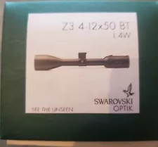 Swarovski Z3 4-12x50 BT 4W Riflescope - Matte Black (59024)