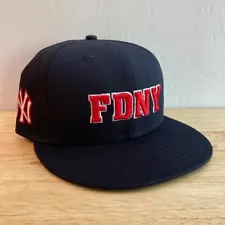 *MADE IN USA* NEW YORK YANKEES New Era 59FIFTY 9/11 FDNY Fitted Hat TEAM ISSUED