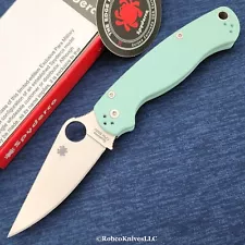 Spyderco Paramilitary 2 CPM-S90V Blade Teal G10 PM2 (C81GPTL2) Authorized Dealer