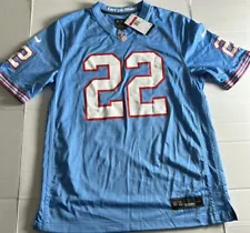 Derrick Henry #22 Tennessee Titans Houston Oilers Throwback Jersey Large FLAW