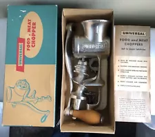 NIB Vintage Universal No. 1 Meat Grinder Never Used Original Box + Instructions