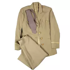 WOMEN'S ARMY CORPS WAC WAAC KHAKI TAN BEIGE DRESS UNIFORM JACKET SKIRT OFFICER