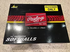 Rawlings Ultimate Practice Softballs for use in Pitching Machines 12" (12 count)