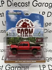 GREENLIGHT 2017 Ram 2500 Power Wagon Truck w/ Mud 1:64 Diecast NEW Red Farm