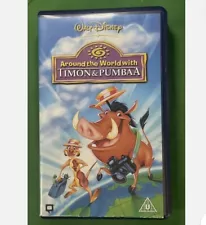 DISNEY AROUND THE WORLD WITH TIMON & PUMBAA LION KING VHS TAPE RARE NEW SEALED