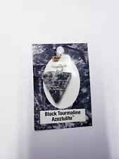 HEAVEN AND EARTH JEWELRY BLACK TOURMALINE AZEZTULITE Wire Wrap Pendants