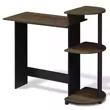 SPACE-SAVING COMPACT COMPUTER DESK WITH SHELVES - BRAND NEW & SHIPS FREE!