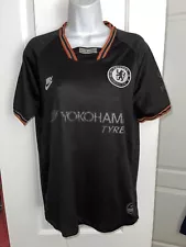 NIKE Chelsea FC Yokohama Vaporknit Soccer Football Jersey Black Aprox Men Size M