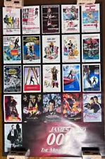 ROLLED JAMES BOND 007: THE MOVIE POSTERS 27x41