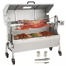 VEVOR Roaster Spit Rotisserie BBQ Grill Pig Lamb Chicken Roaster 50W 132LBS