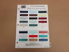 1954 1955 1956 1957 1958 Lincoln Continental car exterior paint color chip sheet