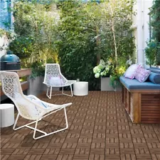 Wood Decking Tiles Flooring Interlocking Balcony Patio Paver Indoor Outdoor Used