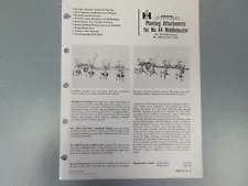 International Planting Attachments for 44 Middlebuster & 610 2 Page Sales Sheet