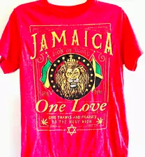 Jamaica One Love Red T-shirt Size Medium Lifestyles