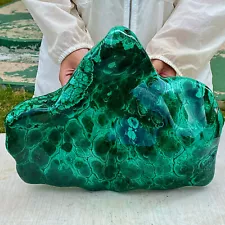 27.73LB Natural Polished Malachite Mineral freeform specimen Reiki Stone