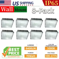 8x Gas Station 70W LED Canopy Lights Fixture Commercial Garage Parking Lot Light