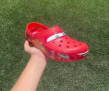 adult lightning mcqueen crocs size 10 men new