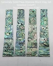 Solid Mother of Pearl & Abalone Block Set for Gibson Les Paul Premium Grade,1set