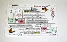 SuperCool Slide Rule Superheat Subcooling charging chart duct for Freon & Puron