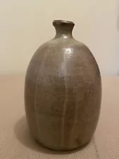 Vintage Handmade Solveig Cox Pottery Vase, 4” Tall, Brown, Signed Cox